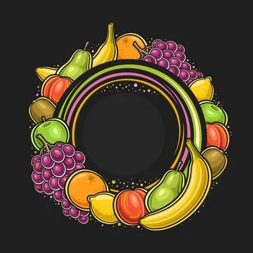 Vector frame for Fruits Stock Illustration