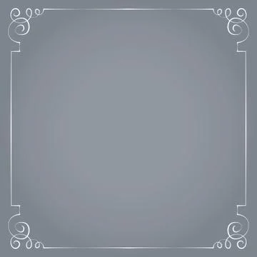 Vector frame on a gray background. Stock Illustration