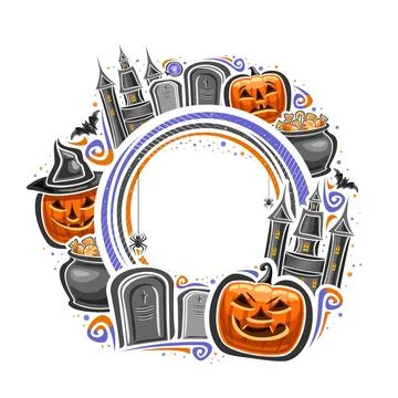 Vector frame for Halloween Stock Illustration