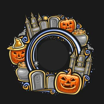 Vector frame for Halloween Stock Illustration