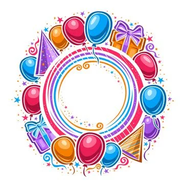 Vector Frame for Happy Birthday Stock Illustration