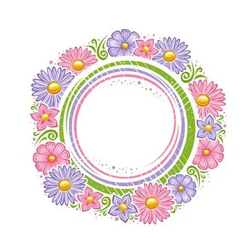 Vector frame for Holiday Flowers Stock Illustration