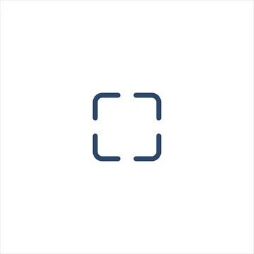 Vector frame Icon, camers focus. digicam interface framework symbol. Stock Stock Illustration