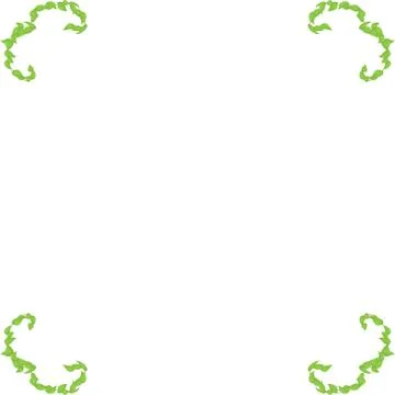 Vector frame of leaves and twigs for decorating events Stock Illustration