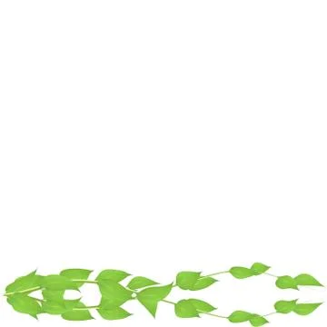 Vector frame of leaves and twigs for decorating events Stock Illustration