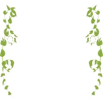 Vector frame of leaves and twigs for decorating events Stock Illustration