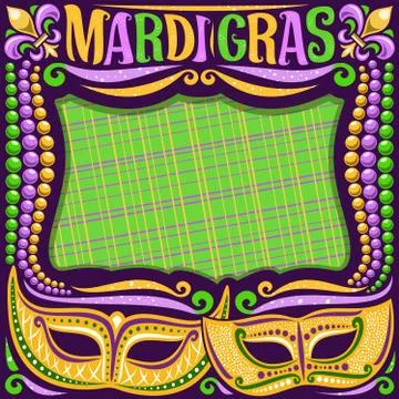 Vector frame for Mardi Gras Stock-Illustration