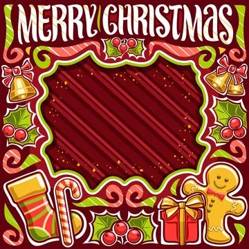 Vector frame for Merry Christmas Stock Illustration