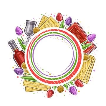 Vector Frame for Passover Stock Illustration