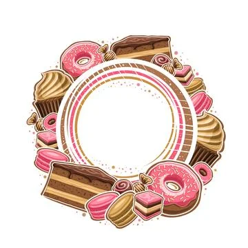Vector frame for Patisserie Stock Illustration