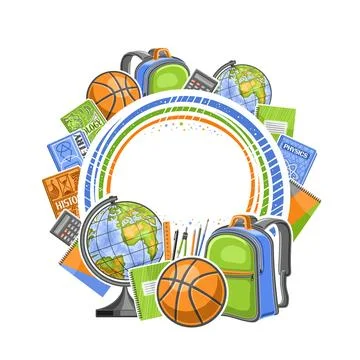 Vector frame for School Stock Illustration