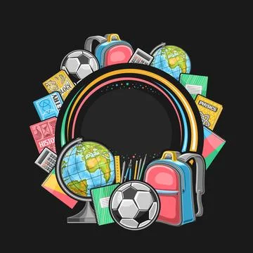 Vector frame for School Stock Illustration