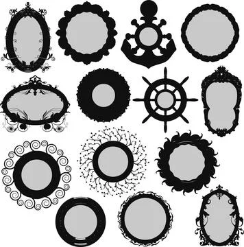 Vector frame silhouettes Vector frame silhouettes Copyright: xZoonar.com/I... Stock Photos