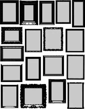 Vector frame silhouettes Vector frame silhouettes Copyright: xZoonar.com/I... Stock Photos
