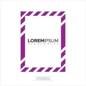 Vector frame for text Modern Art graphics for hipsters . dynamic frame stylis Stock Illustration