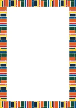 Vector frame for text. Modern Art graphics for hipsters. Colorful stylish geo Stock Illustration