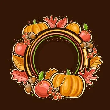 Vector frame for Thanksgiving Day Stockillustratie