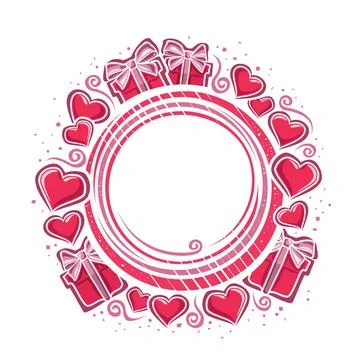 Vector Frame for Valentine's Day Stock Illustration