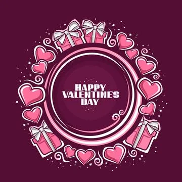 Vector Frame for Valentine's Day Stock Illustration