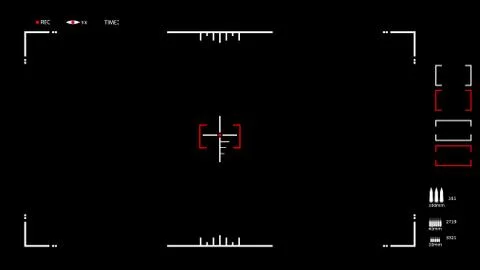 Vector frame for video or photo. Air attack. Illustration