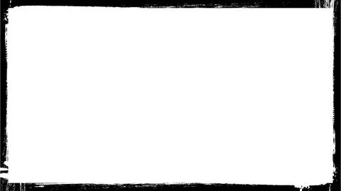 Vector Frames, Grunge Black borders Illustrazione stock