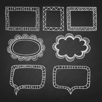 Vector frames Stock Illustration