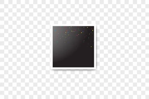 Vector frames photo collage and Color composition of vector realistic confetti Stock Illustration