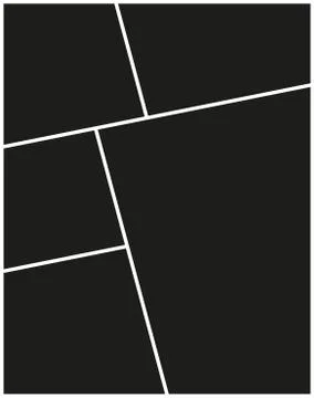 Vector frames photo collage Stock Illustration