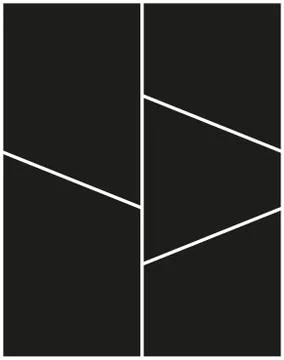 Vector frames photo collage Stock Illustration