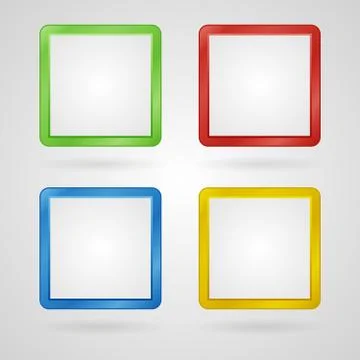 Vector frames set Stock Illustration