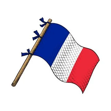 Vector of France Flag Stock Illustration