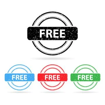 Vector free stamps Stock Illustration