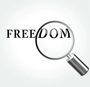 Vector freedom concept illustration Stock Illustration