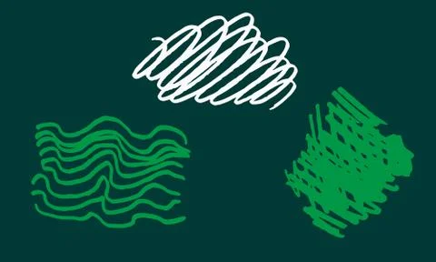 Vector freehand scribble collection isolated on white background Stock Illustration