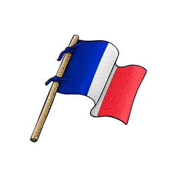 Vector of French Flag Stock Illustration