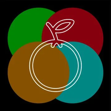 Vector fresh orange - natural fruit Stock Illustration