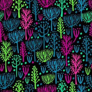 Vector fresh pattern of tropical leaves in lovely style. Stock Illustration