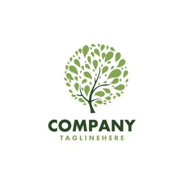Vector fresh tree healthy logo Stock Illustration