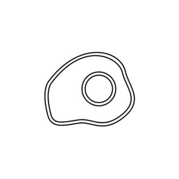 Vector fried egg illustration - easter symbol Stock Illustration