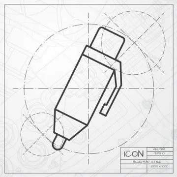 Vector fries icon Stock Illustration