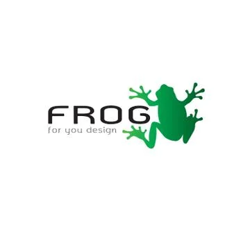 Vector of frog design on white background. Amphibian. Animal. Frog logo or Ic Illustrazione stock