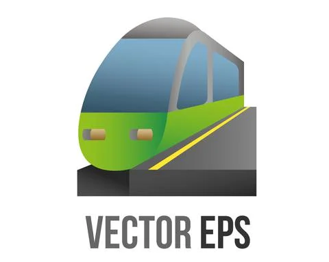 Vector front train station with alongside platform icon 스톡 일러스트