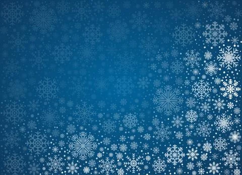 Vector frosty snowflakes background Stock Illustration