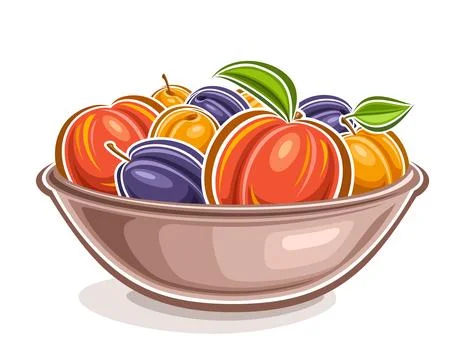 Vector Fruit Logo 스톡 일러스트