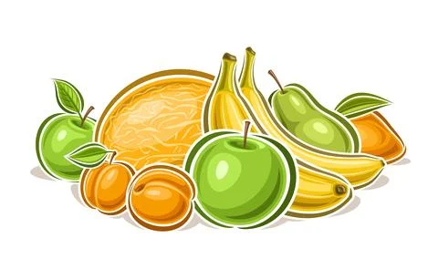 Vector Fruit Logo Stock Illustration