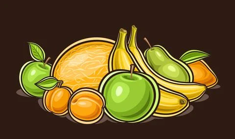 Vector Fruit Logo Stock Illustration