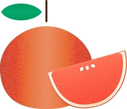 Vector fruit Red Grapefruit cartoon vector illustration isolated object Stock Illustration