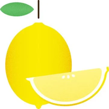 Vector fruit yellowlemon cartoon vector illustration isolated object Stock Illustration
