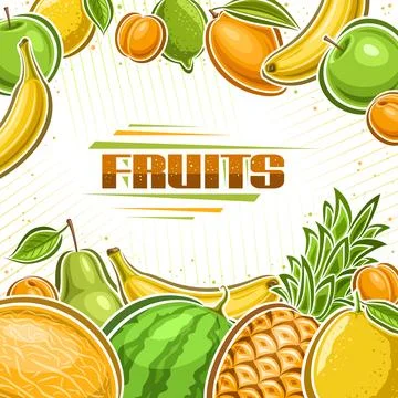 Vector Fruits illustration Stock Illustration