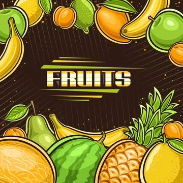 Vector Fruits illustration Stock Illustration